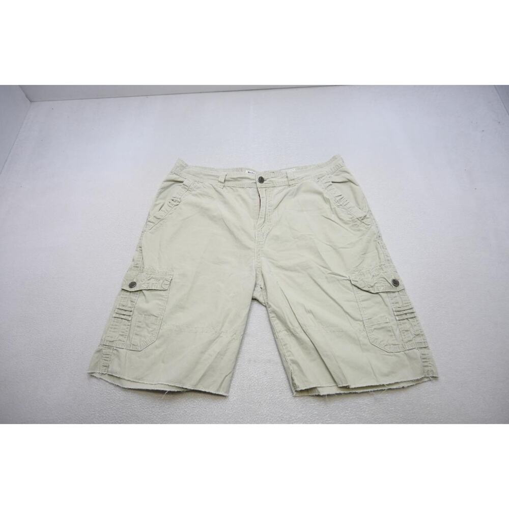 Buckle BKE Khaki Chino Cargo Shorts Athletic Fit Beige Flat 12" INS Mens Sz 40